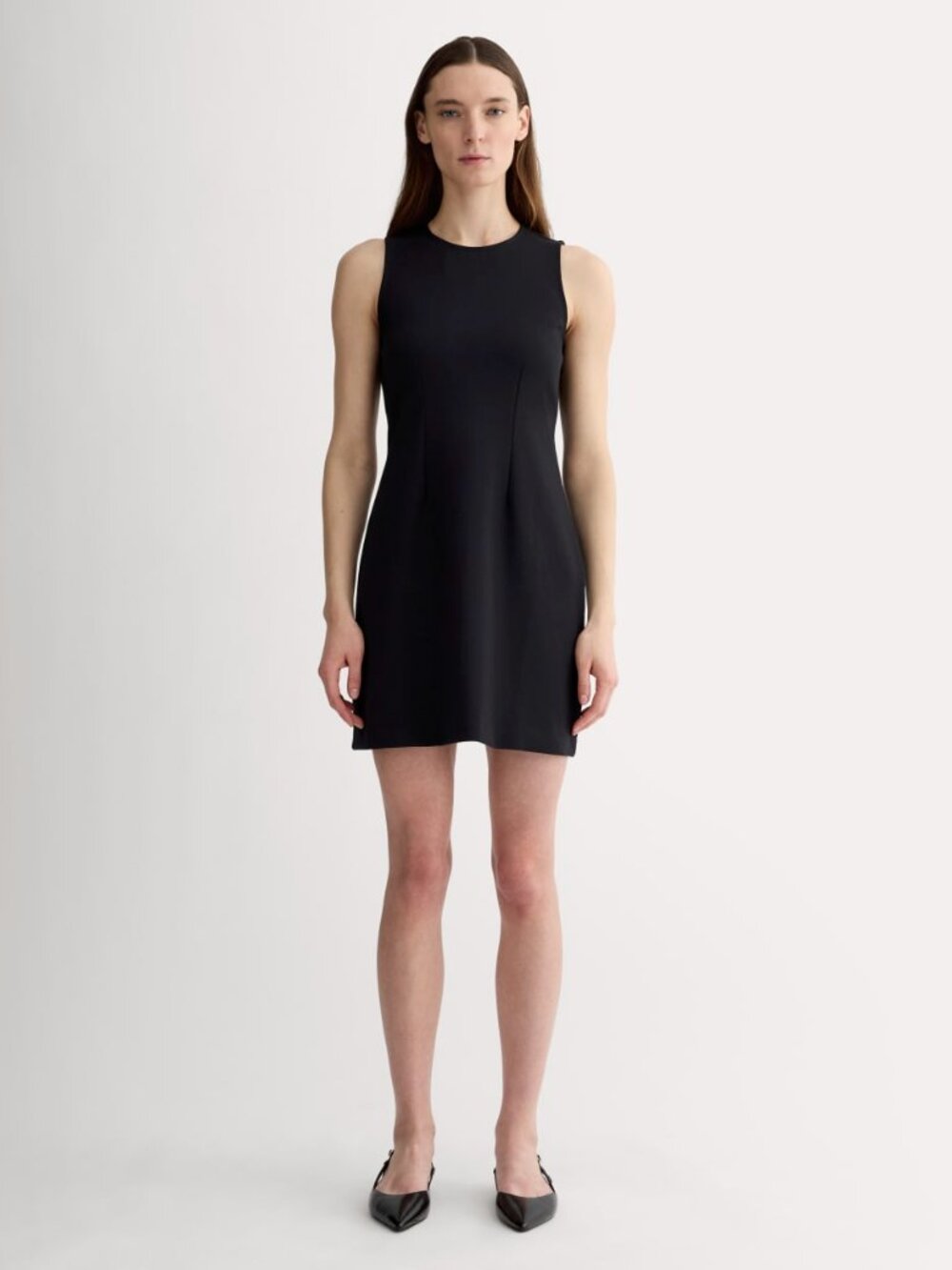 EVERLANE the dream 90s shift dress in black (M)